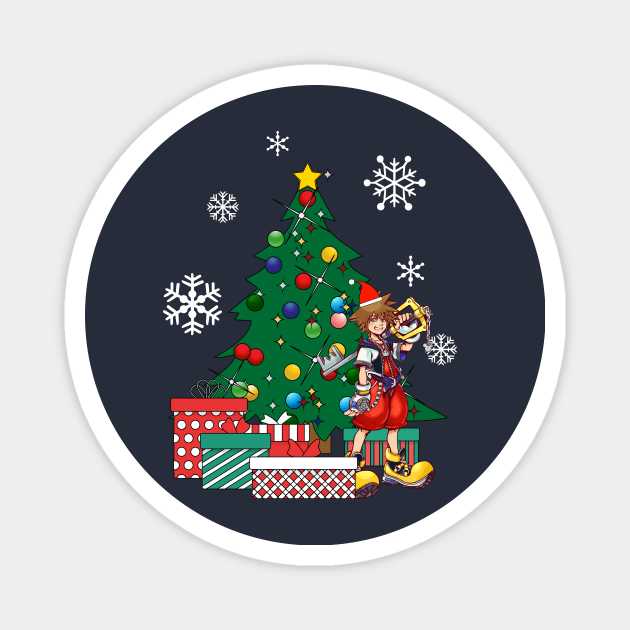 Sora Around The Christmas Tree Kingdom Hearts Magnet by Nova5